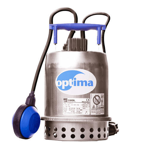 Bomba Drenagem Submersivel Optima MA 1/3 Cv Rotor de 69MM Monofasico IP68 110 115V