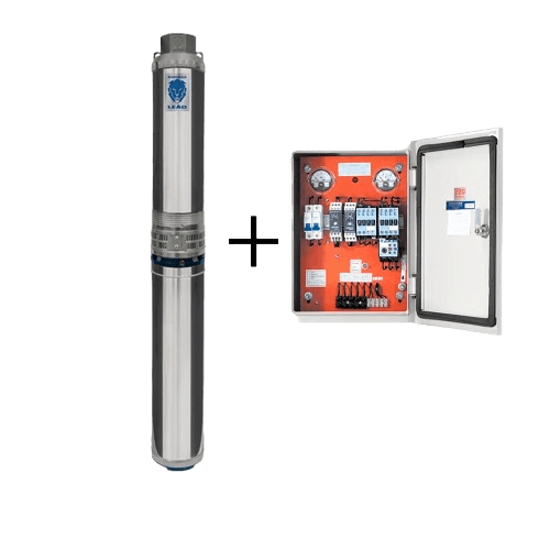 Bomba Submersa Leão 4" Polegadas 4R3PA-13 1,5Cv 220V Monofasico Com Painel