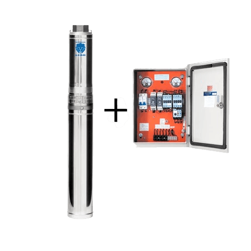 Bomba Submersa Leão 4" Polegadas 4R1IA-28 2Cv 440v Trifasico Com Painel